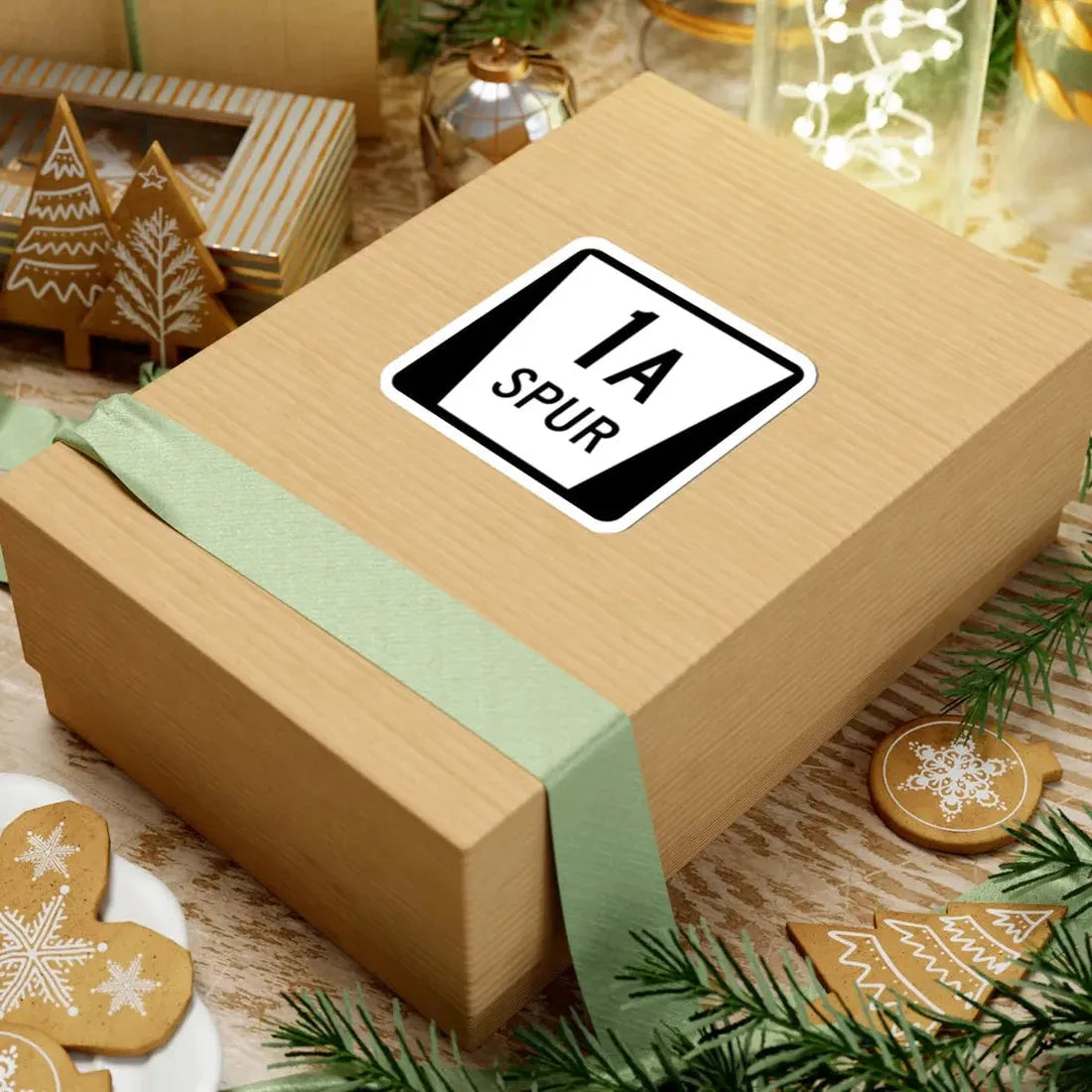 N SPUR 1A (Nebraska) (Road Sign) STICKER Vinyl Kiss-Cut Decal - The Sticker Space