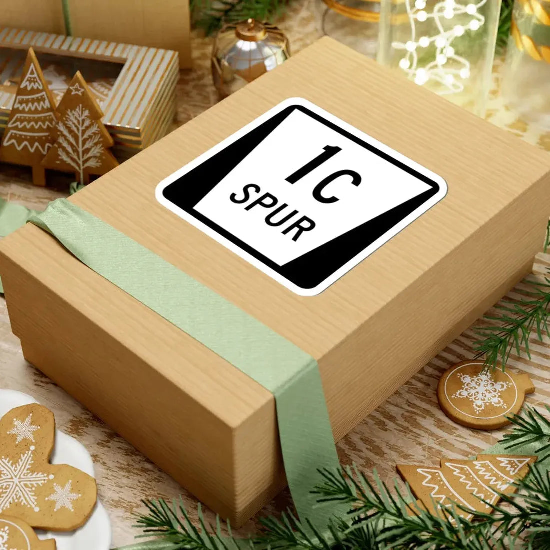 N SPUR 1C (Nebraska) (Road Sign) STICKER Vinyl Kiss-Cut Decal - The Sticker Space