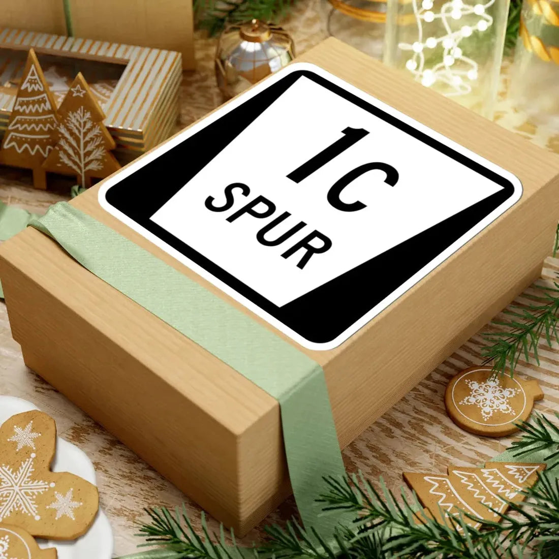 N SPUR 1C (Nebraska) (Road Sign) STICKER Vinyl Kiss-Cut Decal - The Sticker Space