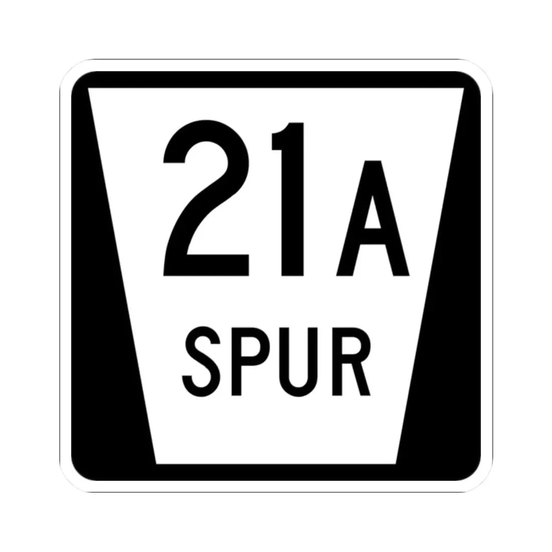 N SPUR 21A (Nebraska) (Road Sign) STICKER Vinyl Kiss-Cut Decal 2 Inch White - The Sticker Space