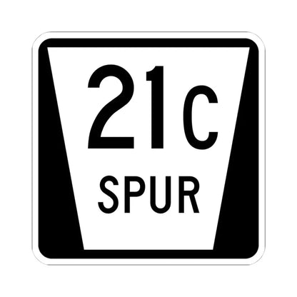 N SPUR 21C (Nebraska) (Road Sign) STICKER Vinyl Kiss-Cut Decal 4 Inch White - The Sticker Space