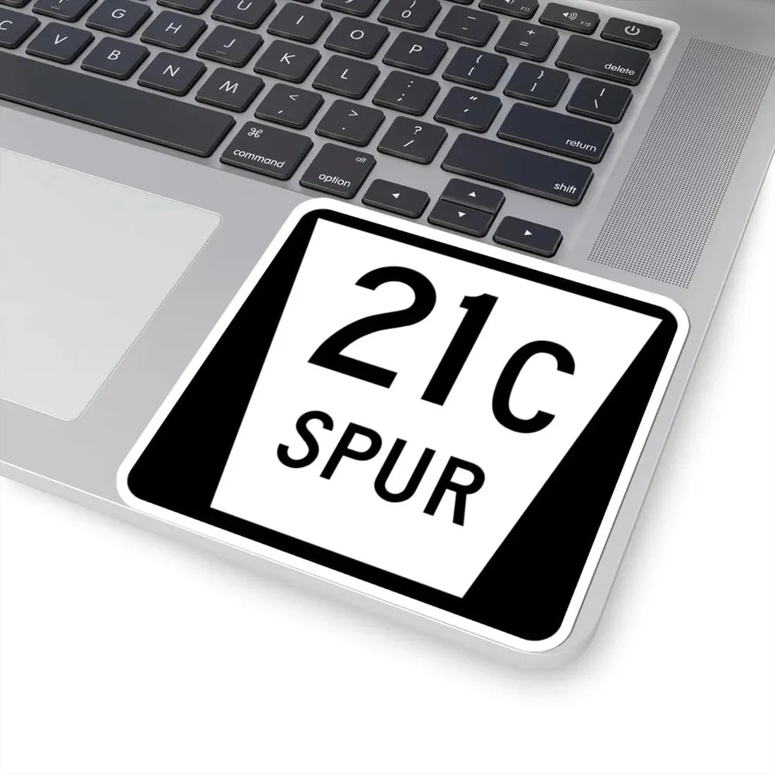 N SPUR 21C (Nebraska) (Road Sign) STICKER Vinyl Kiss-Cut Decal - The Sticker Space