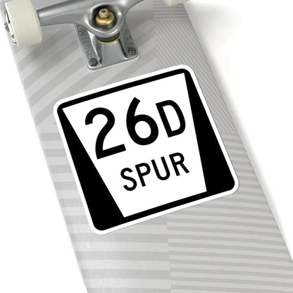 N SPUR 26D (Nebraska) (Road Sign) STICKER Vinyl Kiss-Cut Decal - The Sticker Space