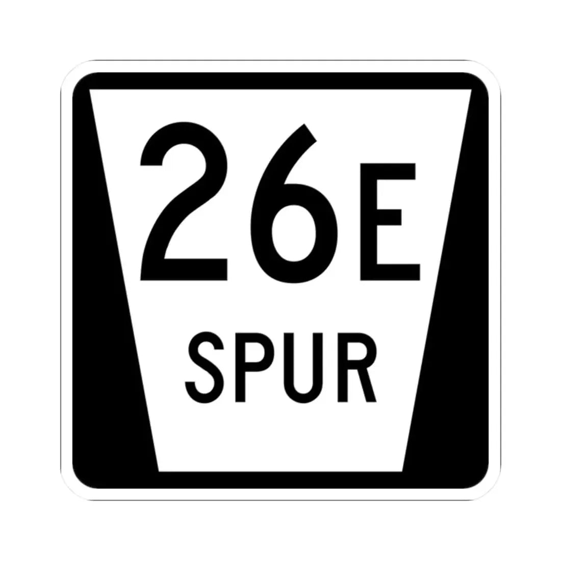 N SPUR 26E (Nebraska) (Road Sign) STICKER Vinyl Kiss-Cut Decal 2 Inch White - The Sticker Space