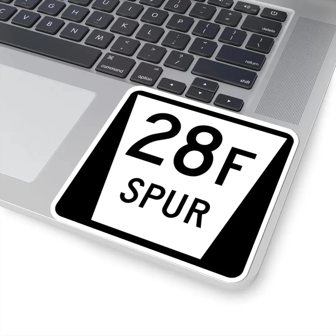 N SPUR 28F (Nebraska) (Road Sign) STICKER Vinyl Kiss-Cut Decal - The Sticker Space