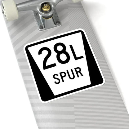 N SPUR 28L (Nebraska) (Road Sign) STICKER Vinyl Kiss-Cut Decal - The Sticker Space