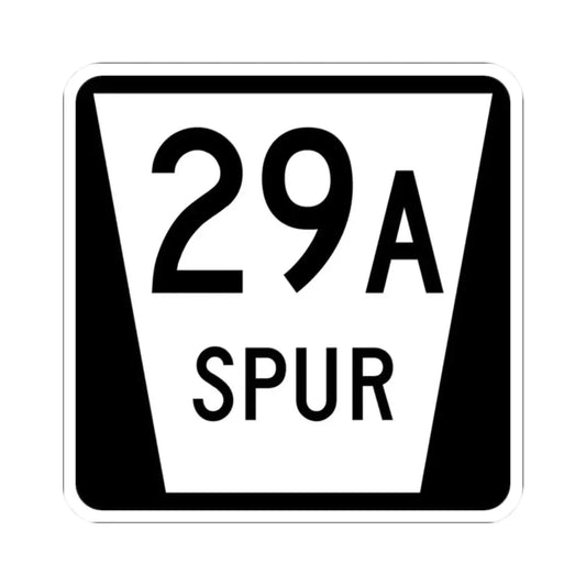 N SPUR 29A (Nebraska) (Road Sign) STICKER Vinyl Kiss-Cut Decal 2 Inch White - The Sticker Space