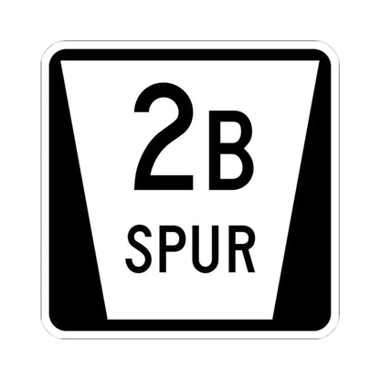 N SPUR 2B (Nebraska) (Road Sign) STICKER Vinyl Kiss-Cut Decal 4 Inch White - The Sticker Space