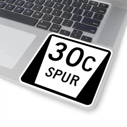 N SPUR 30C (Nebraska) (Road Sign) STICKER Vinyl Kiss-Cut Decal - The Sticker Space