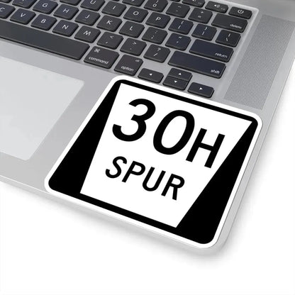 N SPUR 30H (Nebraska) (Road Sign) STICKER Vinyl Kiss-Cut Decal - The Sticker Space