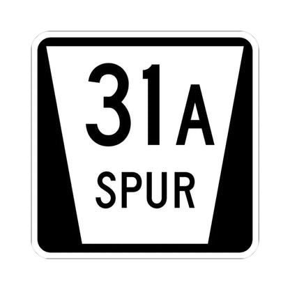 N SPUR 31A (Nebraska) (Road Sign) STICKER Vinyl Kiss-Cut Decal 3 Inch White - The Sticker Space