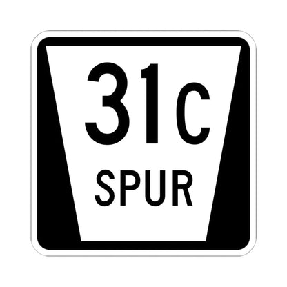 N SPUR 31C (Nebraska) (Road Sign) STICKER Vinyl Kiss-Cut Decal 6 Inch White - The Sticker Space
