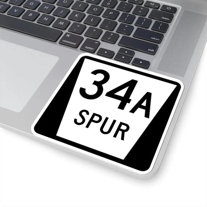N SPUR 34A (Nebraska) (Road Sign) STICKER Vinyl Kiss-Cut Decal - The Sticker Space