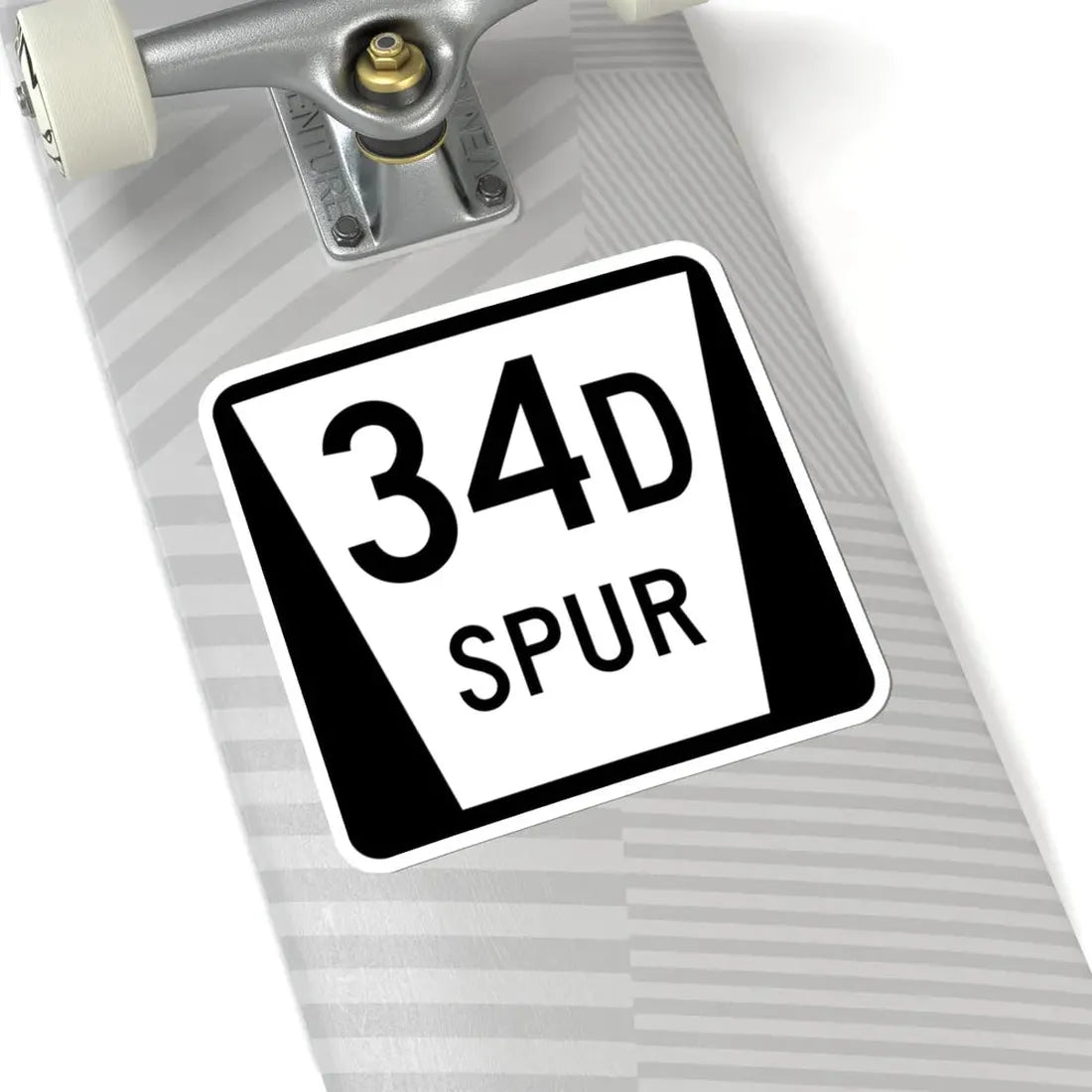 N SPUR 34D (Nebraska) (Road Sign) STICKER Vinyl Kiss-Cut Decal - The Sticker Space