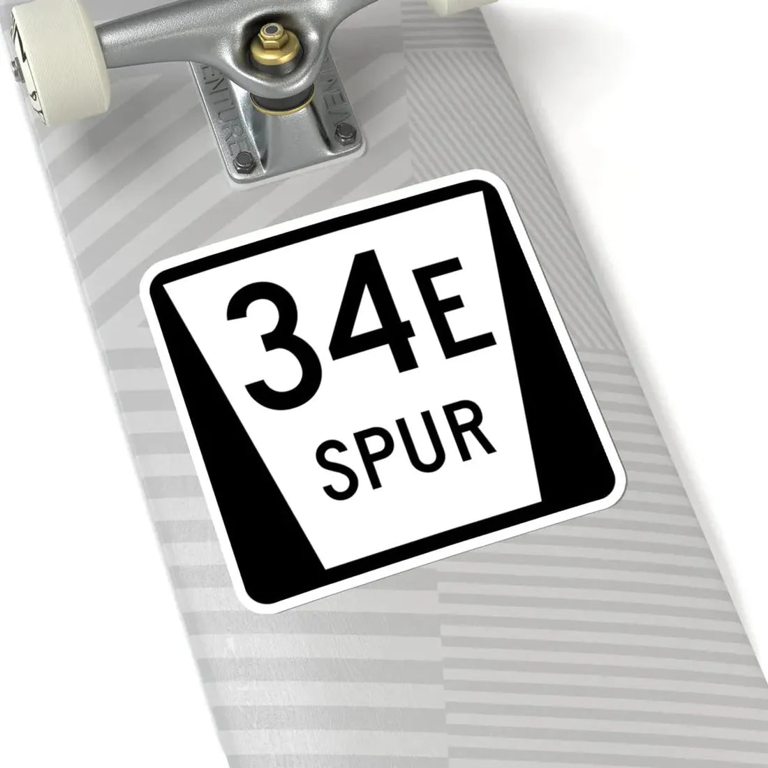 N SPUR 34E (Nebraska) (Road Sign) STICKER Vinyl Kiss-Cut Decal - The Sticker Space