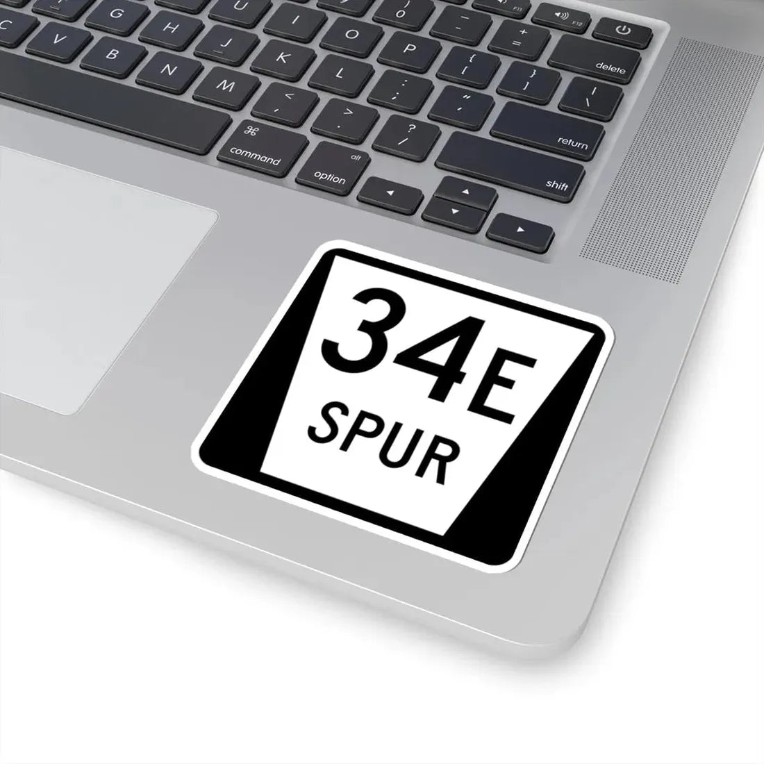 N SPUR 34E (Nebraska) (Road Sign) STICKER Vinyl Kiss-Cut Decal - The Sticker Space