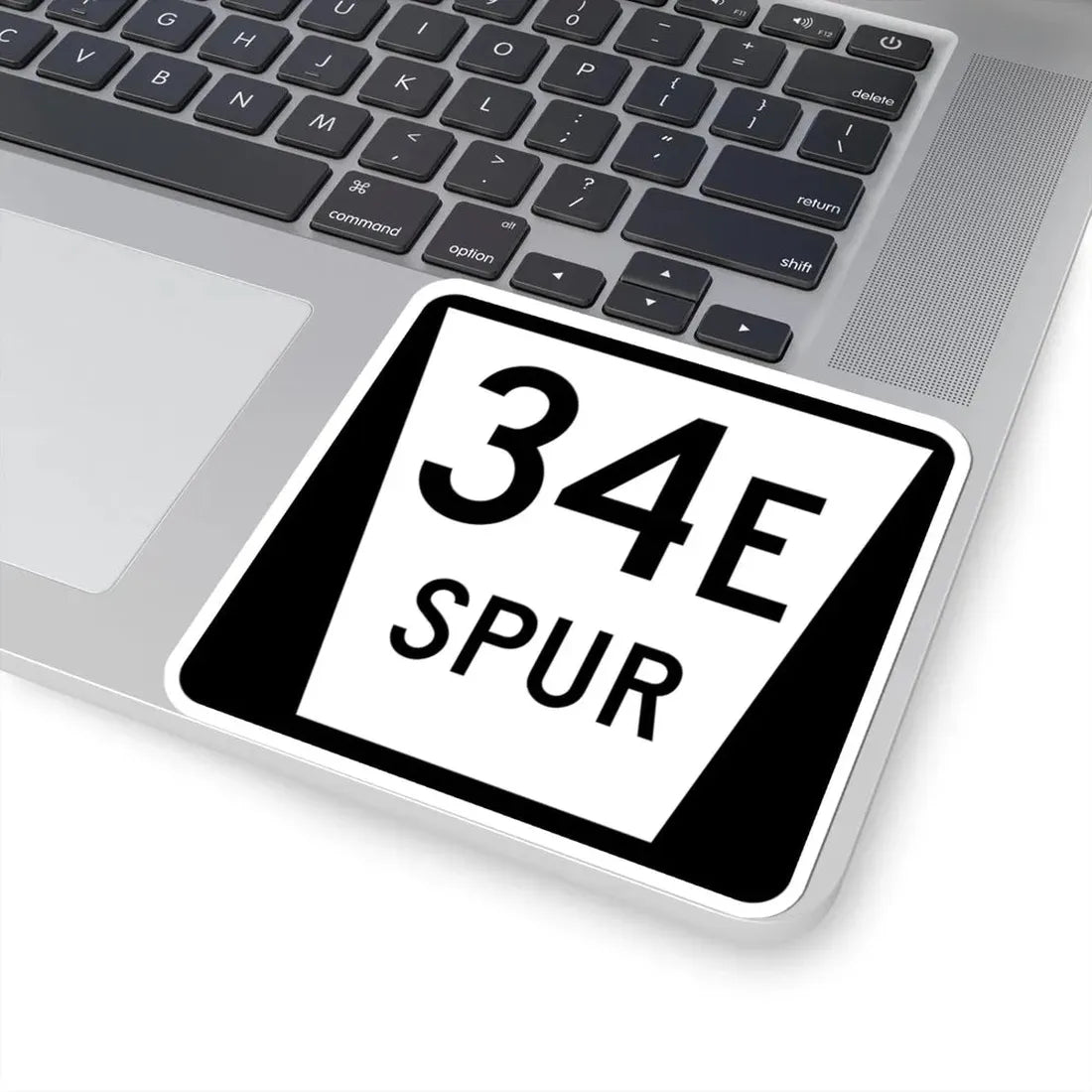 N SPUR 34E (Nebraska) (Road Sign) STICKER Vinyl Kiss-Cut Decal - The Sticker Space