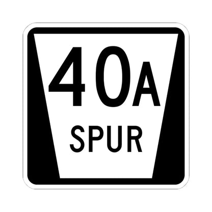 N SPUR 40A (Nebraska) (Road Sign) STICKER Vinyl Kiss-Cut Decal 6 Inch White - The Sticker Space