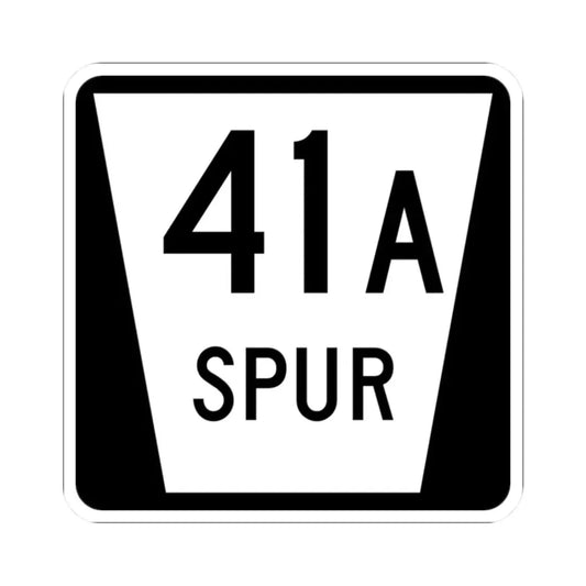 N SPUR 41A (Nebraska) (Road Sign) STICKER Vinyl Kiss-Cut Decal 2 Inch White - The Sticker Space