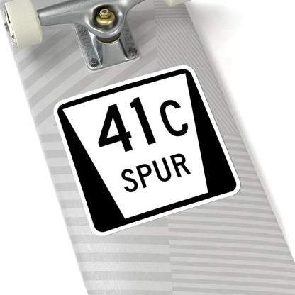 N SPUR 41C (Nebraska) (Road Sign) STICKER Vinyl Kiss-Cut Decal - The Sticker Space