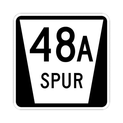 N SPUR 48A (Nebraska) (Road Sign) STICKER Vinyl Kiss-Cut Decal 6 Inch White - The Sticker Space