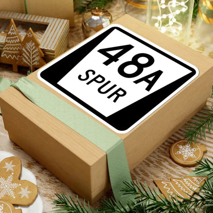 N SPUR 48A (Nebraska) (Road Sign) STICKER Vinyl Kiss-Cut Decal - The Sticker Space