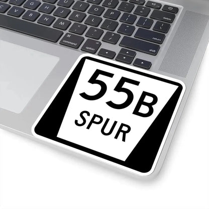 N SPUR 55B (Nebraska) (Road Sign) STICKER Vinyl Kiss-Cut Decal - The Sticker Space
