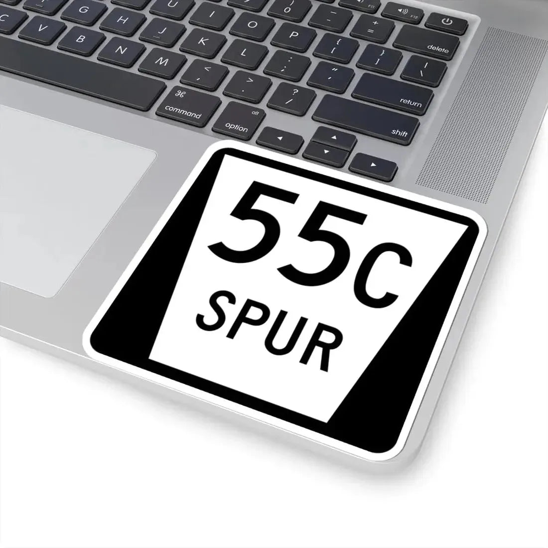 N SPUR 55C (Nebraska) (Road Sign) STICKER Vinyl Kiss-Cut Decal - The Sticker Space