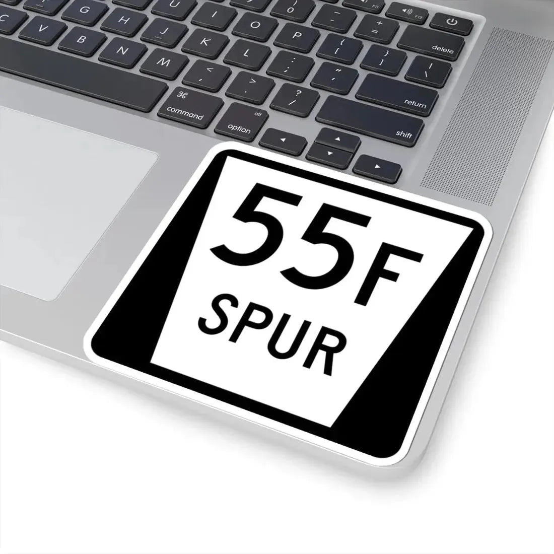 N SPUR 55F (Nebraska) (Road Sign) STICKER Vinyl Kiss-Cut Decal - The Sticker Space