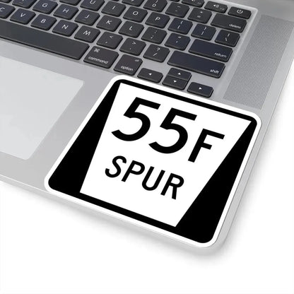 N SPUR 55F (Nebraska) (Road Sign) STICKER Vinyl Kiss-Cut Decal - The Sticker Space
