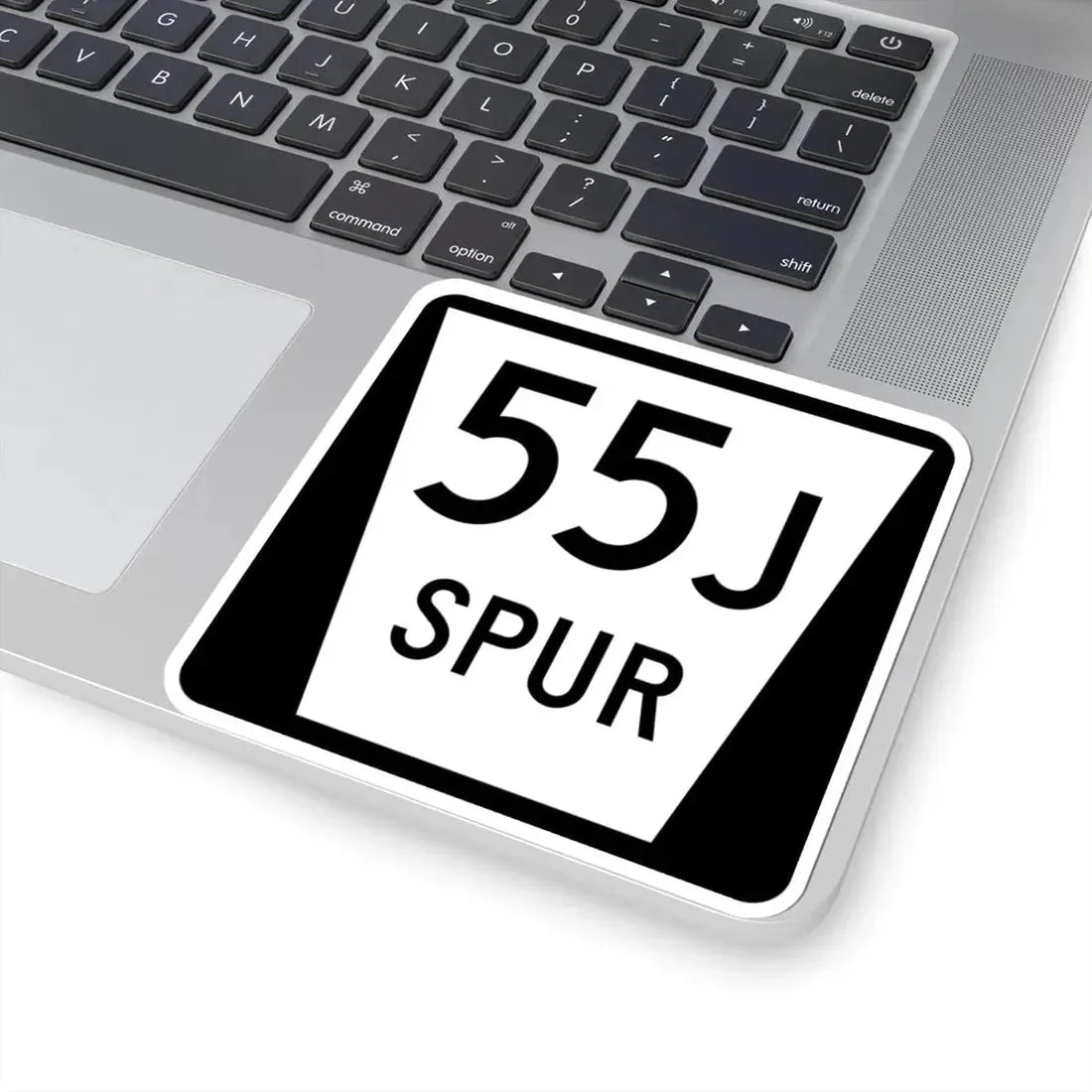 N SPUR 55J (Nebraska) (Road Sign) STICKER Vinyl Kiss-Cut Decal - The Sticker Space