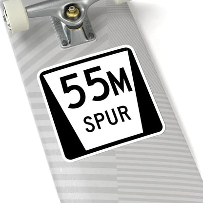 N SPUR 55M (Nebraska) (Road Sign) STICKER Vinyl Kiss-Cut Decal - The Sticker Space