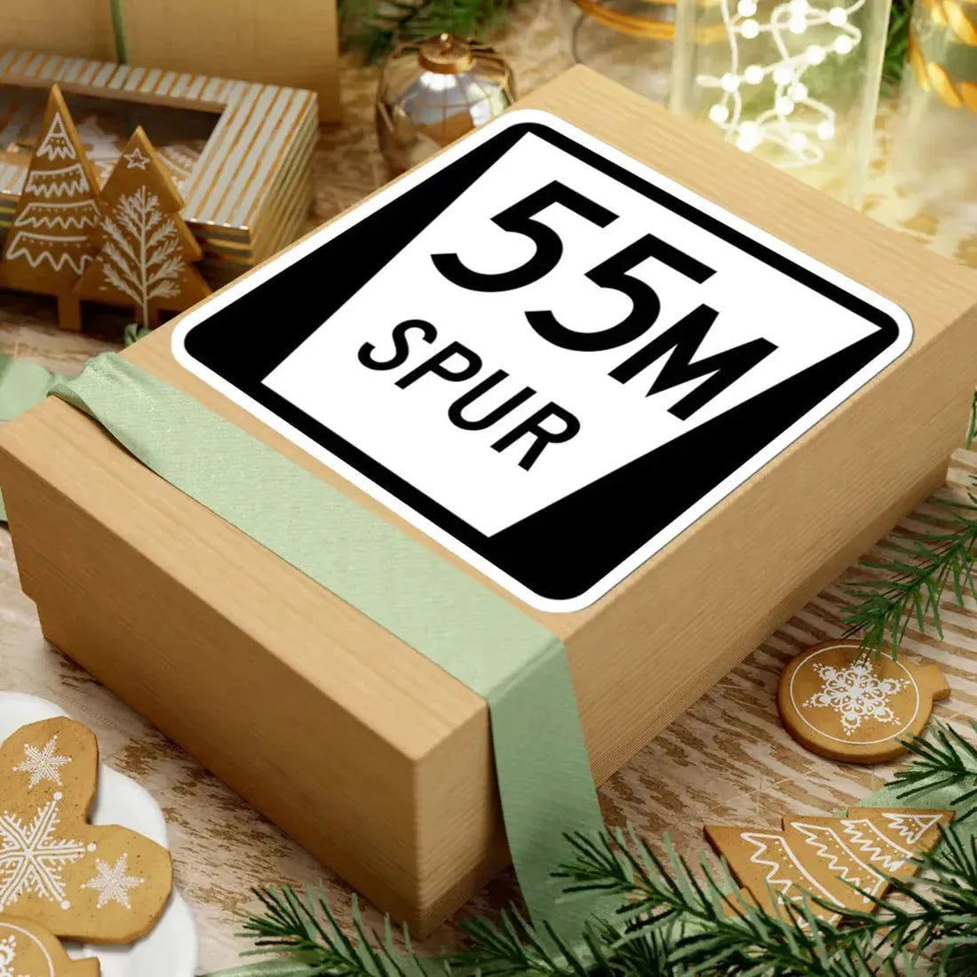 N SPUR 55M (Nebraska) (Road Sign) STICKER Vinyl Kiss-Cut Decal - The Sticker Space