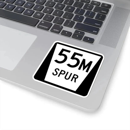 N SPUR 55M (Nebraska) (Road Sign) STICKER Vinyl Kiss-Cut Decal - The Sticker Space
