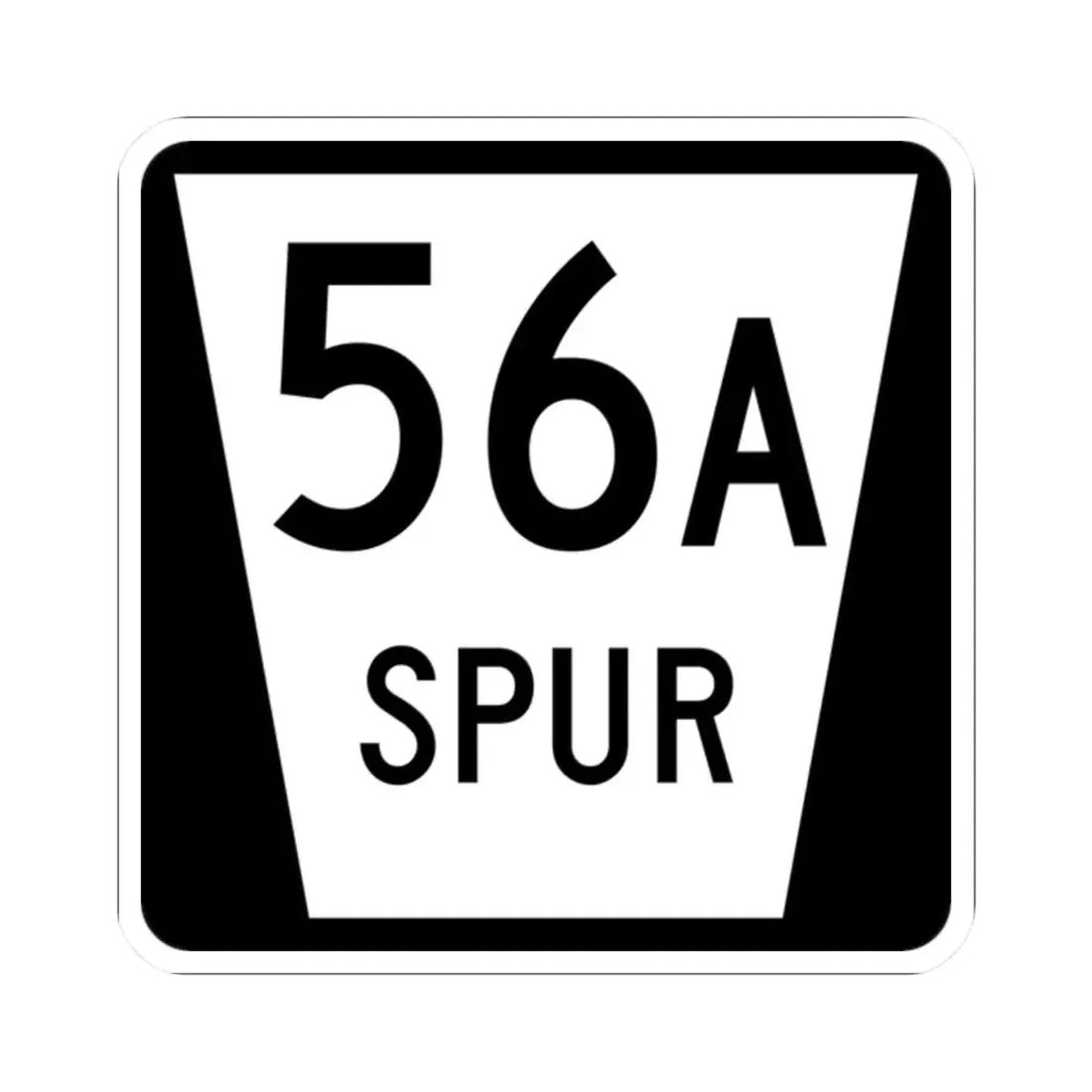 N SPUR 56A (Nebraska) (Road Sign) STICKER Vinyl Kiss-Cut Decal 2 Inch White - The Sticker Space