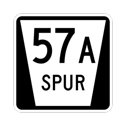 N SPUR 57A (Nebraska) (Road Sign) STICKER Vinyl Kiss-Cut Decal 6 Inch White - The Sticker Space