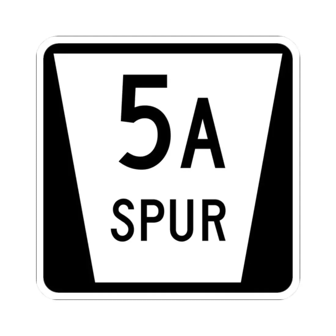 N SPUR 5A (Nebraska) (Road Sign) STICKER Vinyl Kiss-Cut Decal 2 Inch White - The Sticker Space