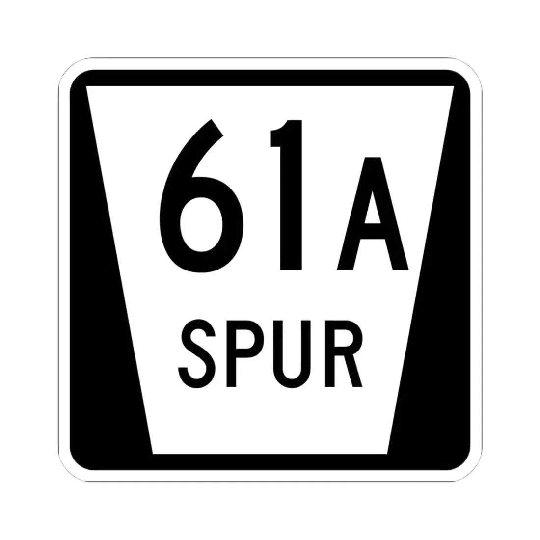N SPUR 61A (Nebraska) (Road Sign) STICKER Vinyl Kiss-Cut Decal 4 Inch White - The Sticker Space