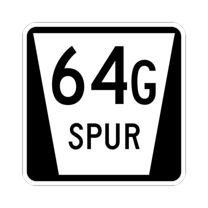 N SPUR 64G (Nebraska) (Road Sign) STICKER Vinyl Kiss-Cut Decal 4 Inch White - The Sticker Space