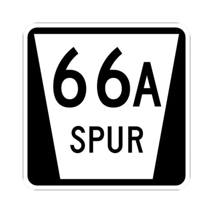 N SPUR 66A (Nebraska) (Road Sign) STICKER Vinyl Kiss-Cut Decal 2 Inch White - The Sticker Space