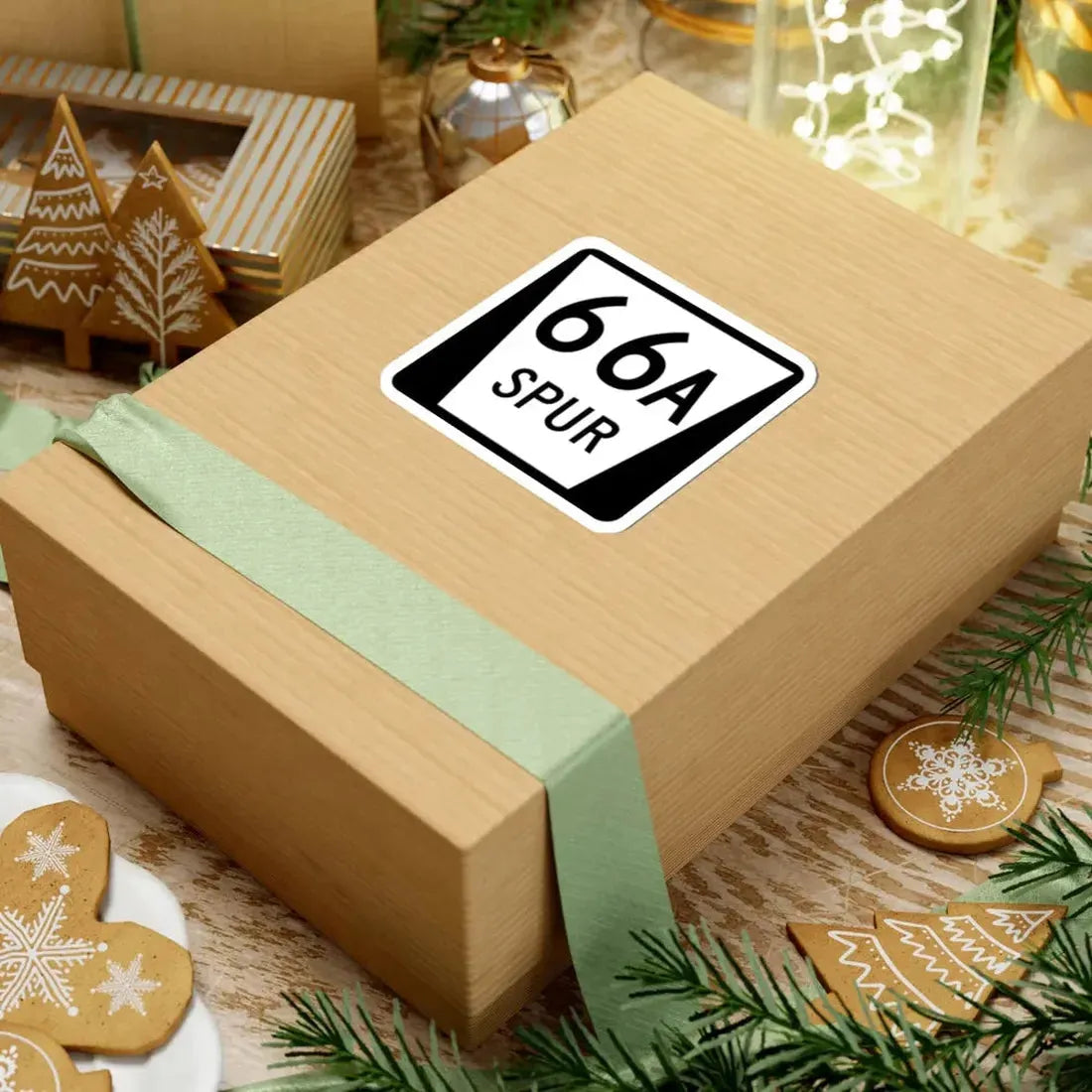 N SPUR 66A (Nebraska) (Road Sign) STICKER Vinyl Kiss-Cut Decal - The Sticker Space