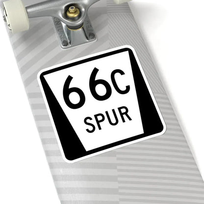 N SPUR 66C (Nebraska) (Road Sign) STICKER Vinyl Kiss-Cut Decal - The Sticker Space