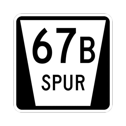 N SPUR 67B (Nebraska) (Road Sign) STICKER Vinyl Kiss-Cut Decal 4 Inch White - The Sticker Space