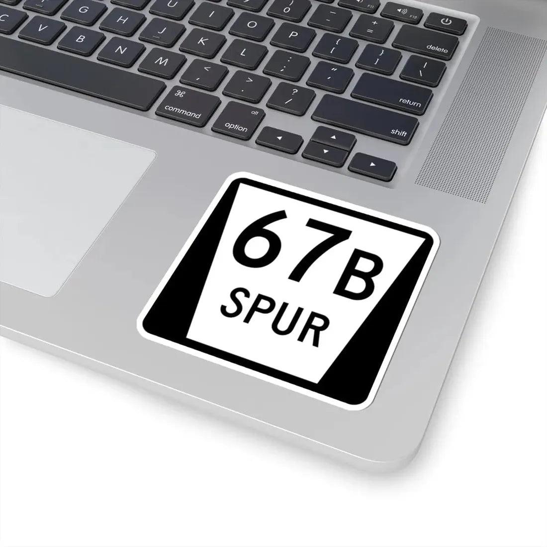 N SPUR 67B (Nebraska) (Road Sign) STICKER Vinyl Kiss-Cut Decal - The Sticker Space