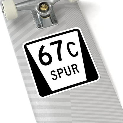 N SPUR 67C (Nebraska) (Road Sign) STICKER Vinyl Kiss-Cut Decal - The Sticker Space