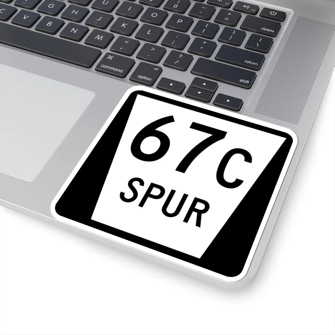 N SPUR 67C (Nebraska) (Road Sign) STICKER Vinyl Kiss-Cut Decal - The Sticker Space