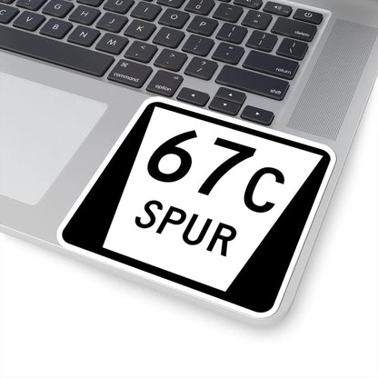 N SPUR 67C (Nebraska) (Road Sign) STICKER Vinyl Kiss-Cut Decal - The Sticker Space