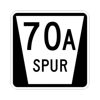 N SPUR 70A (Nebraska) (Road Sign) STICKER Vinyl Kiss-Cut Decal 6 Inch White - The Sticker Space