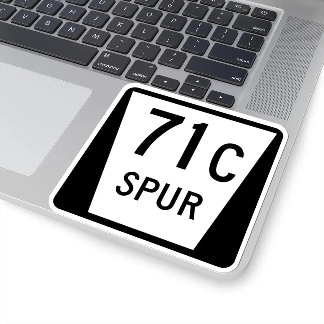 N SPUR 71C (Nebraska) (Road Sign) STICKER Vinyl Kiss-Cut Decal - The Sticker Space