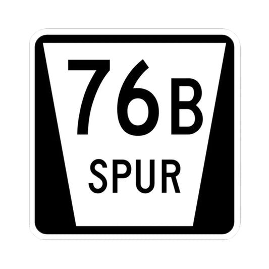 N SPUR 76B (Nebraska) (Road Sign) STICKER Vinyl Kiss-Cut Decal 2 Inch White - The Sticker Space